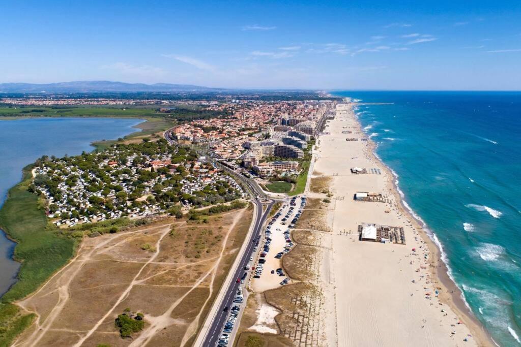 Appart T2 Calme - Centre De Canet - Parking - Clim Esterno foto