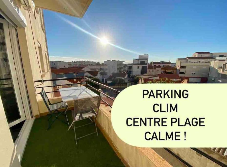 Appart T2 Calme - Centre De Canet - Parking - Clim Esterno foto